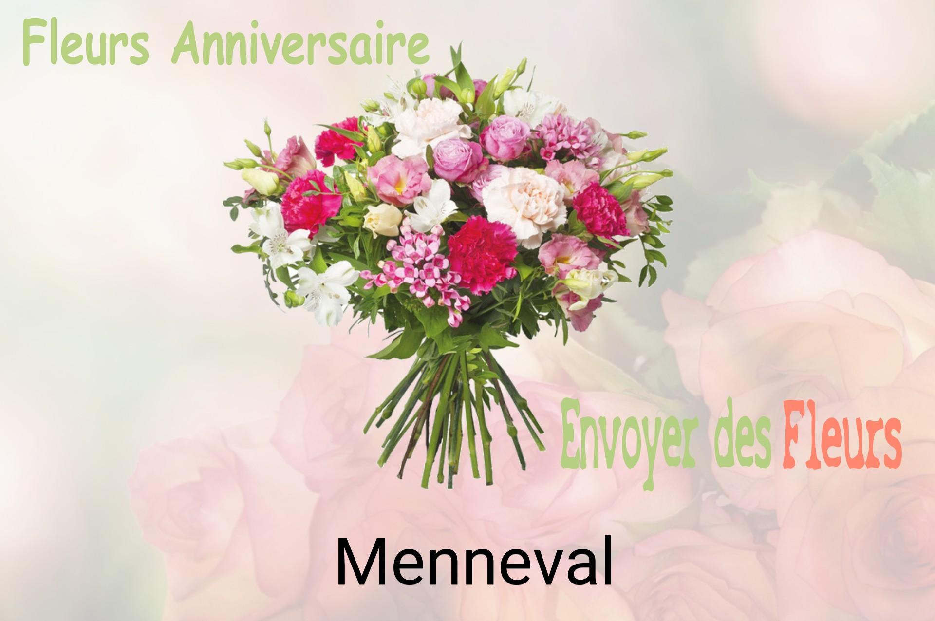 Bouquet de fleurs d’anniversaire livré à Menneval